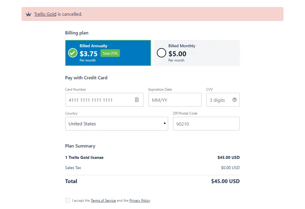 How To Cancel Trello Gold Premium Plan?