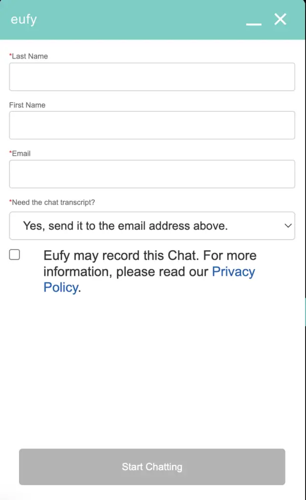 How To Cancel Eufy Via Live Chat?