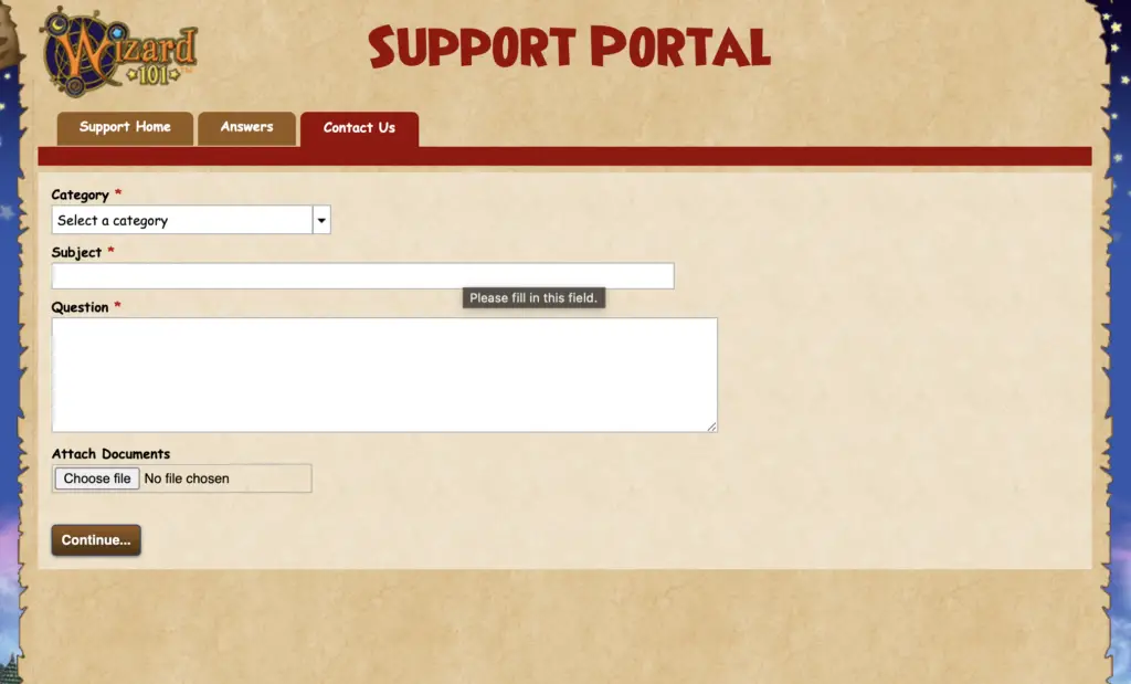 How To Cancel Wizard 101 Membership Via Support Form?